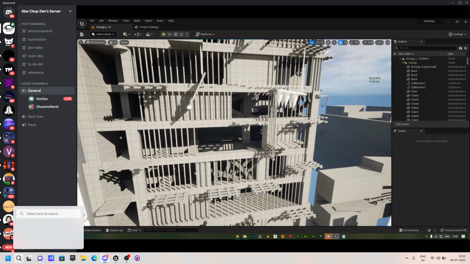 Here are some screenshots of my previous Level design blockouts