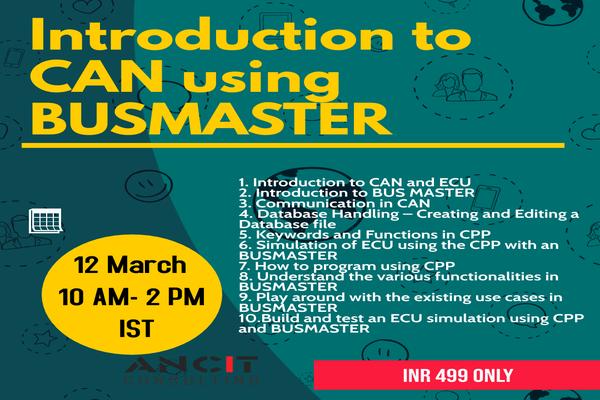 Can Master CAN MESSAGE TRANSMISSION AND RECEPTION USING BUS MASTER