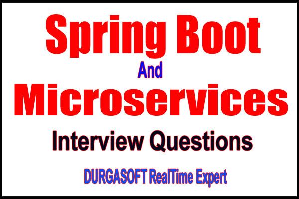 Java Spring Boot Microservices Interview Questions Java spring boot microservices interview questions