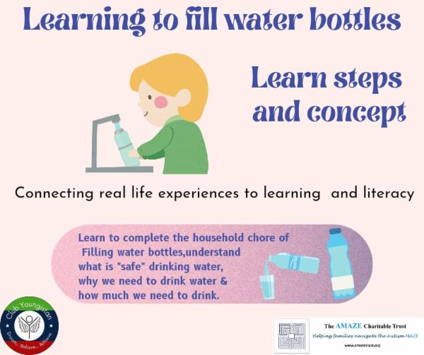 Filling up water bottles