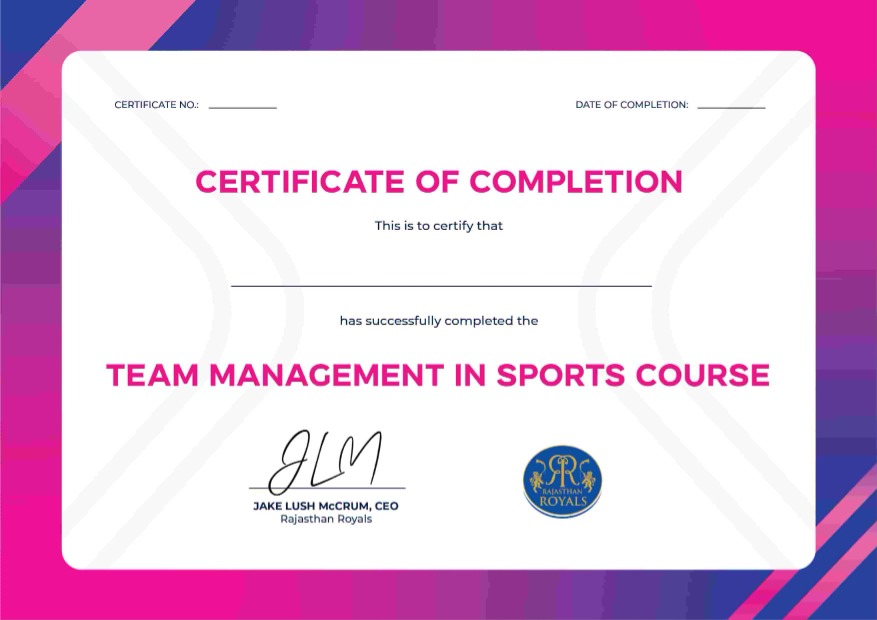 Team Management in Sports Course Online